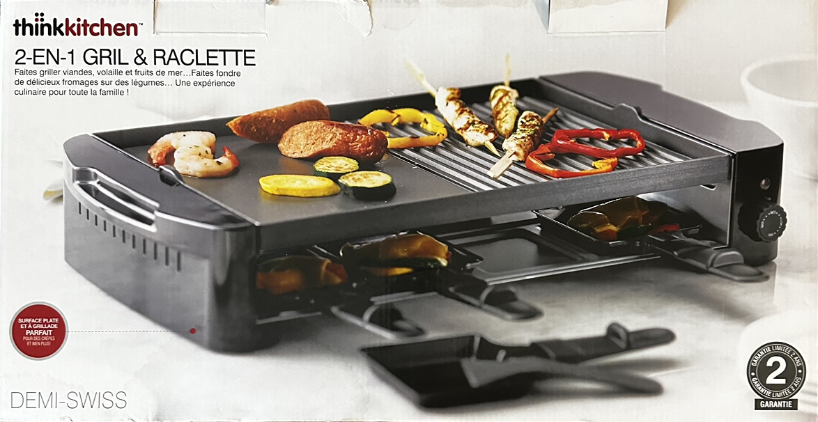 Brandy new Demi-Swiss 2-in-1 Grill and Raclette