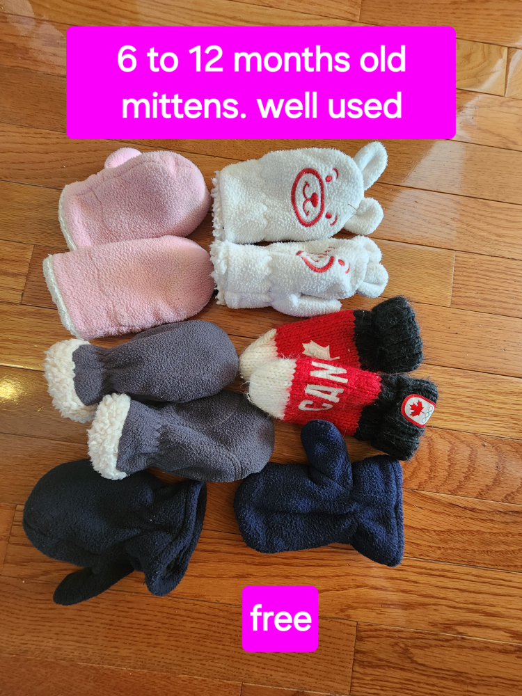 12 to 24 months toque mittens