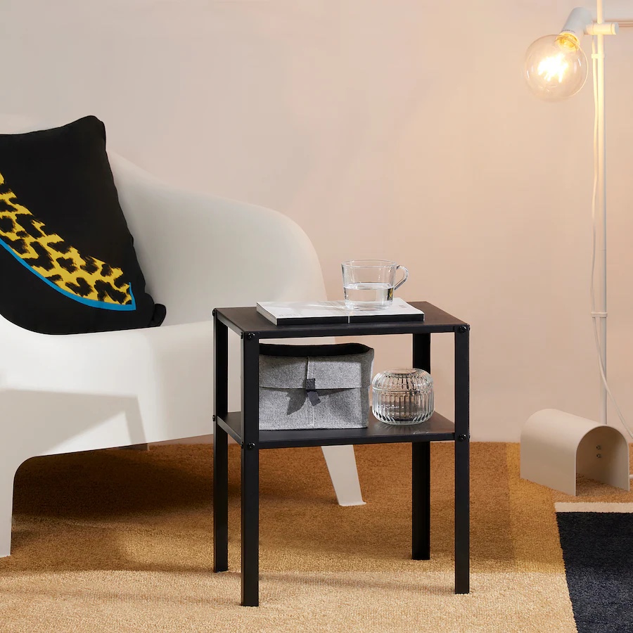 Black side table