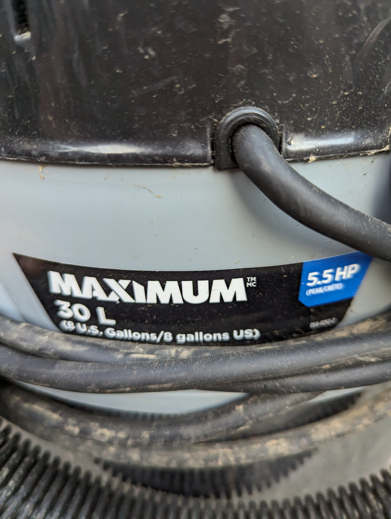maximum wet / dry shop vac - photo 2