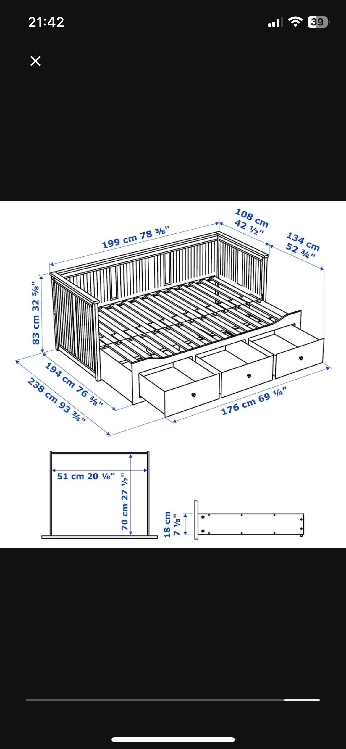 Hemnes Day Bed - photo 2