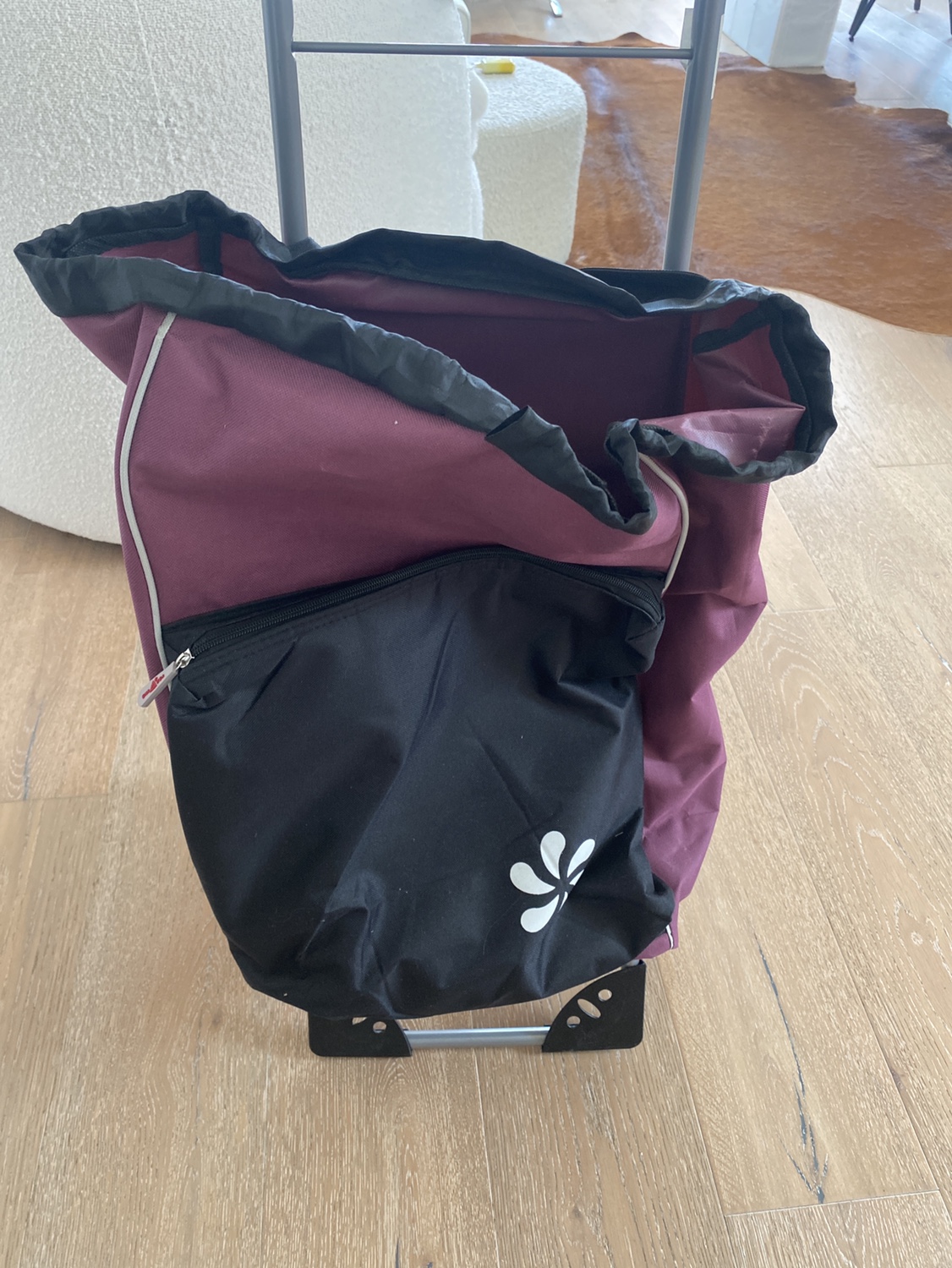 free cart (used 4? times?); also many re-useable bags