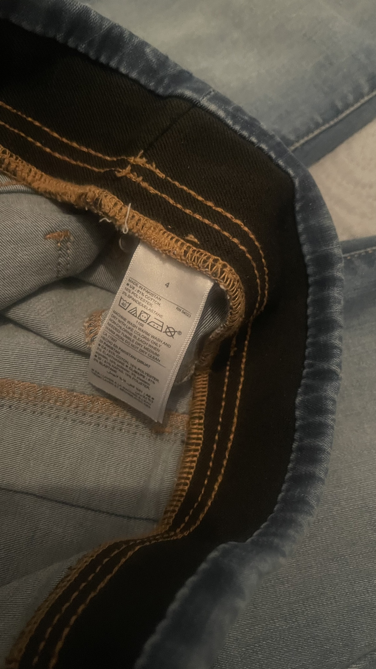Old Navy denim pants - like new image indicator(6)