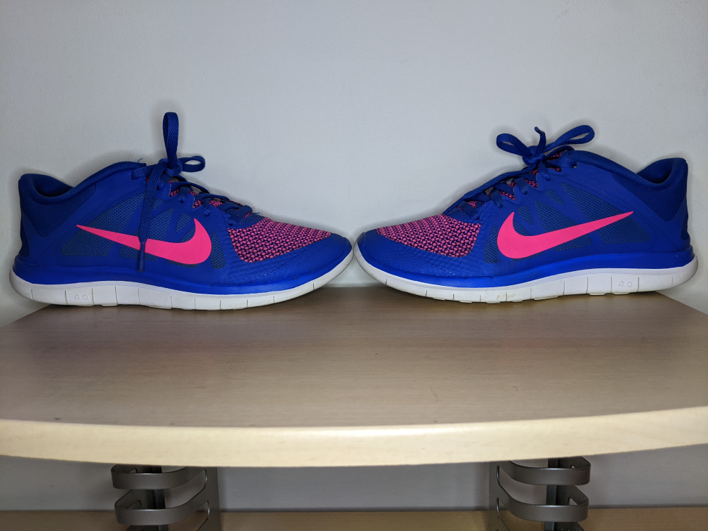 Nike Free 4.0 Shoes Sneakers Footwear Size 7 US Blue & Pink image indicator(7)