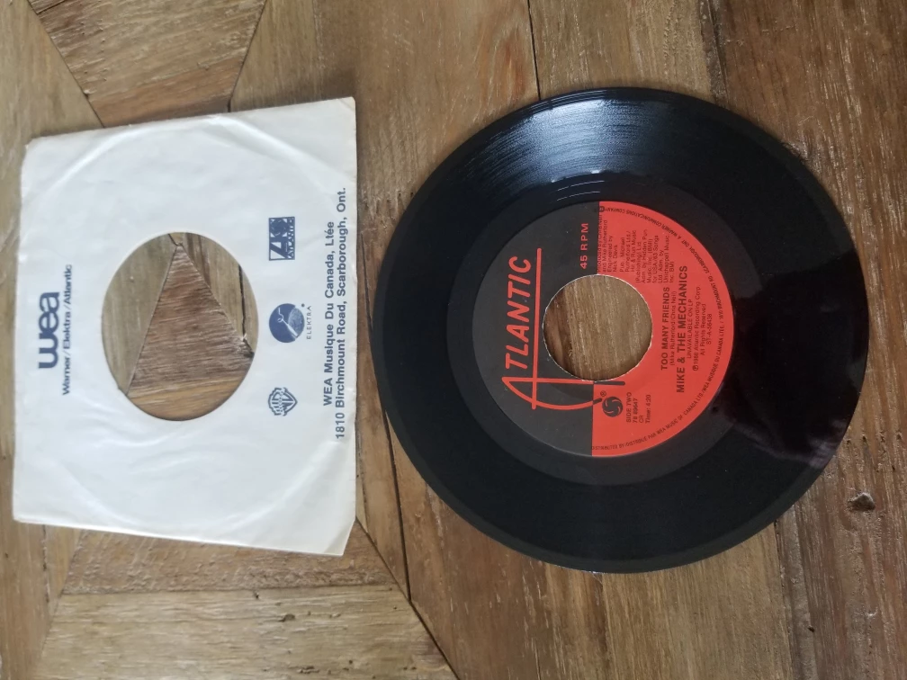 Mike & The Mechanics 7 inch Vinyl Record 80s VINTAGE - photo 2