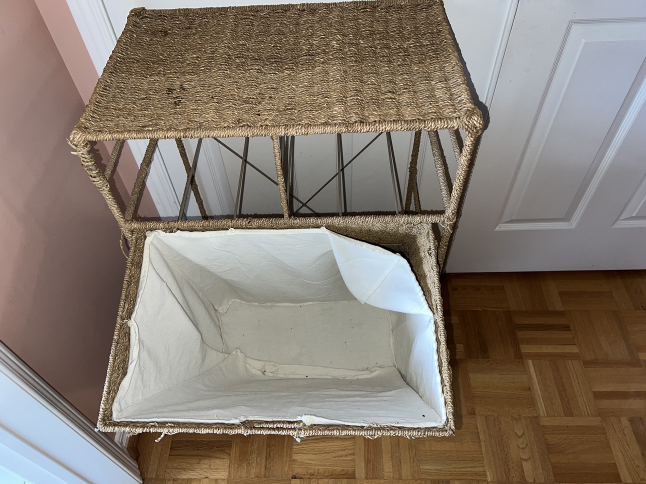Woven Laundry Chest with Front-Opening Lid - photo 2