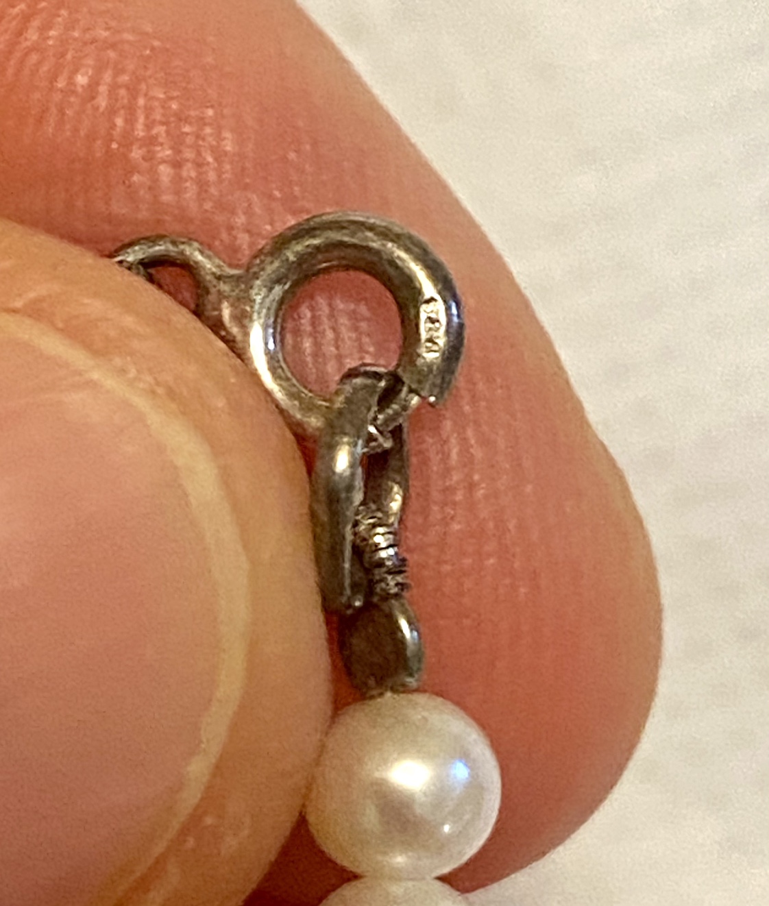 Vintage Italian Silver set with real pearls image indicator(6)