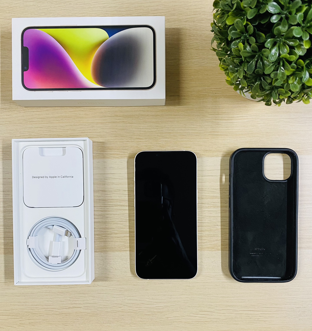 Apple iPhone 14 - 128GB - Starlight ( Unlocked ) Like New thumbnail