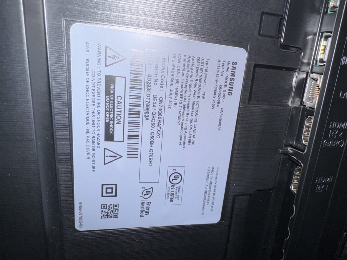 Samsung 70’´ 4K QLED TV - photo 2