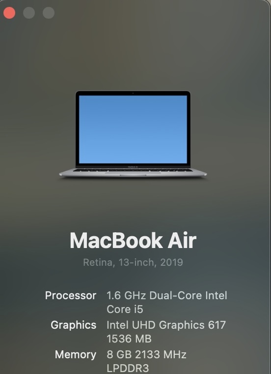 Macbook Air 2019