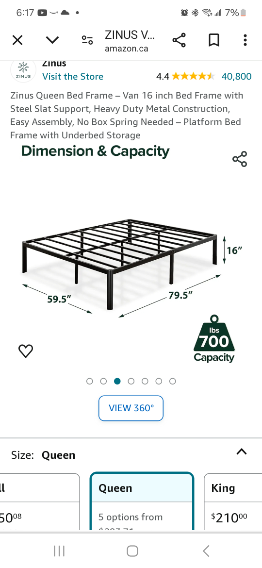 Bed frame - Queen Size - photo 2