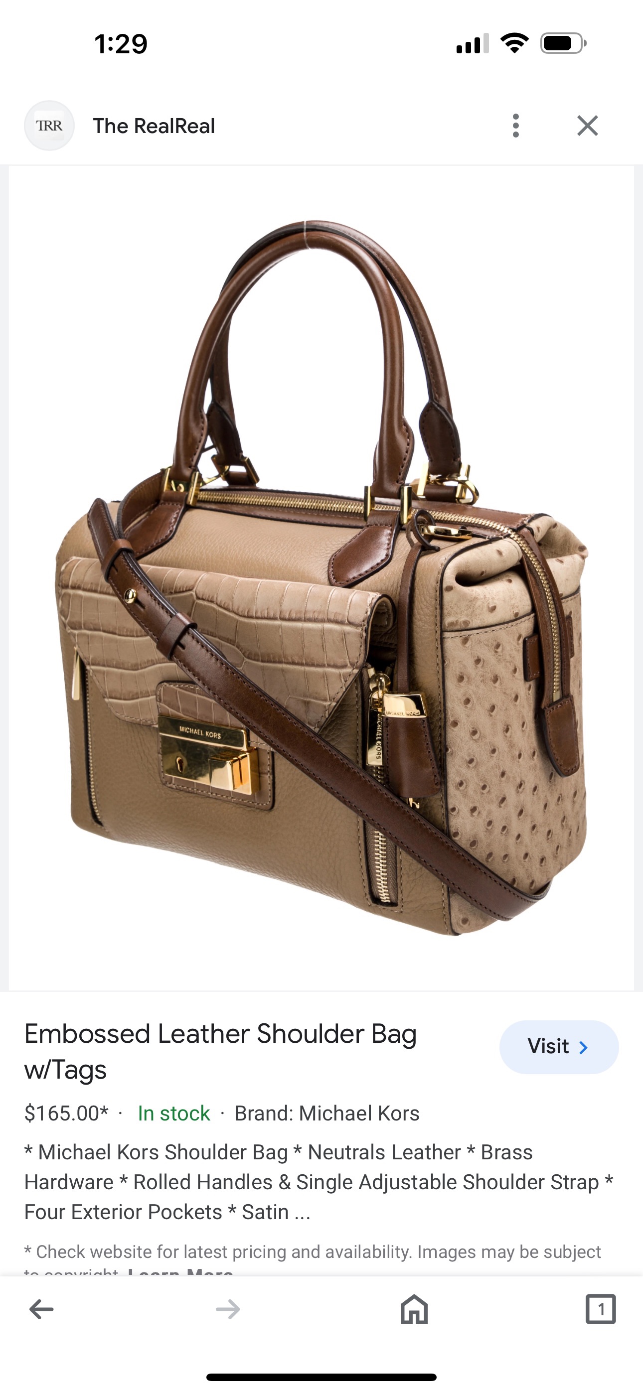 Ostrich leather purse