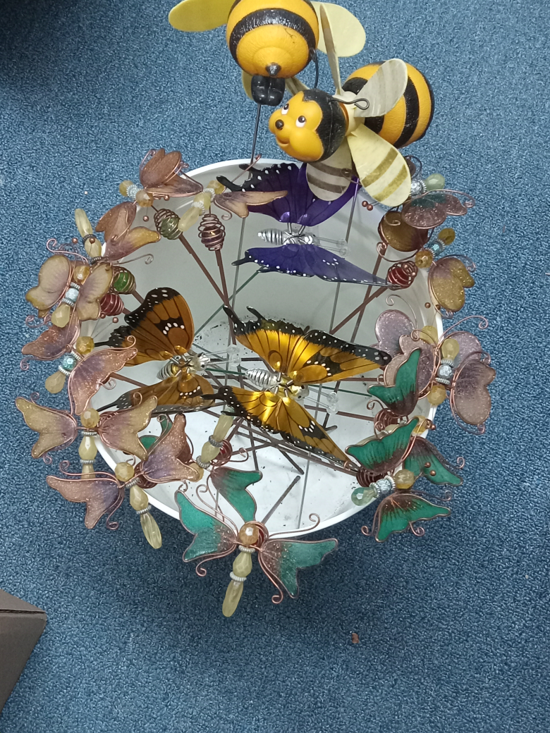 Garden decor - butterfly and bee stakes thumbnail