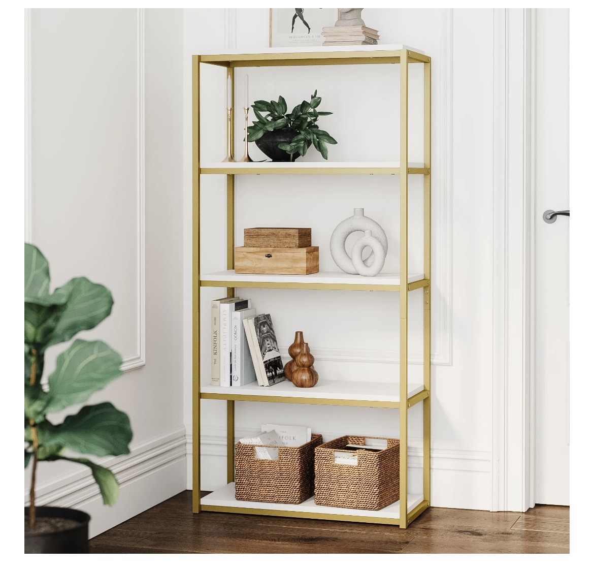 Nathan James Modern Etagere Bookcase - photo 2