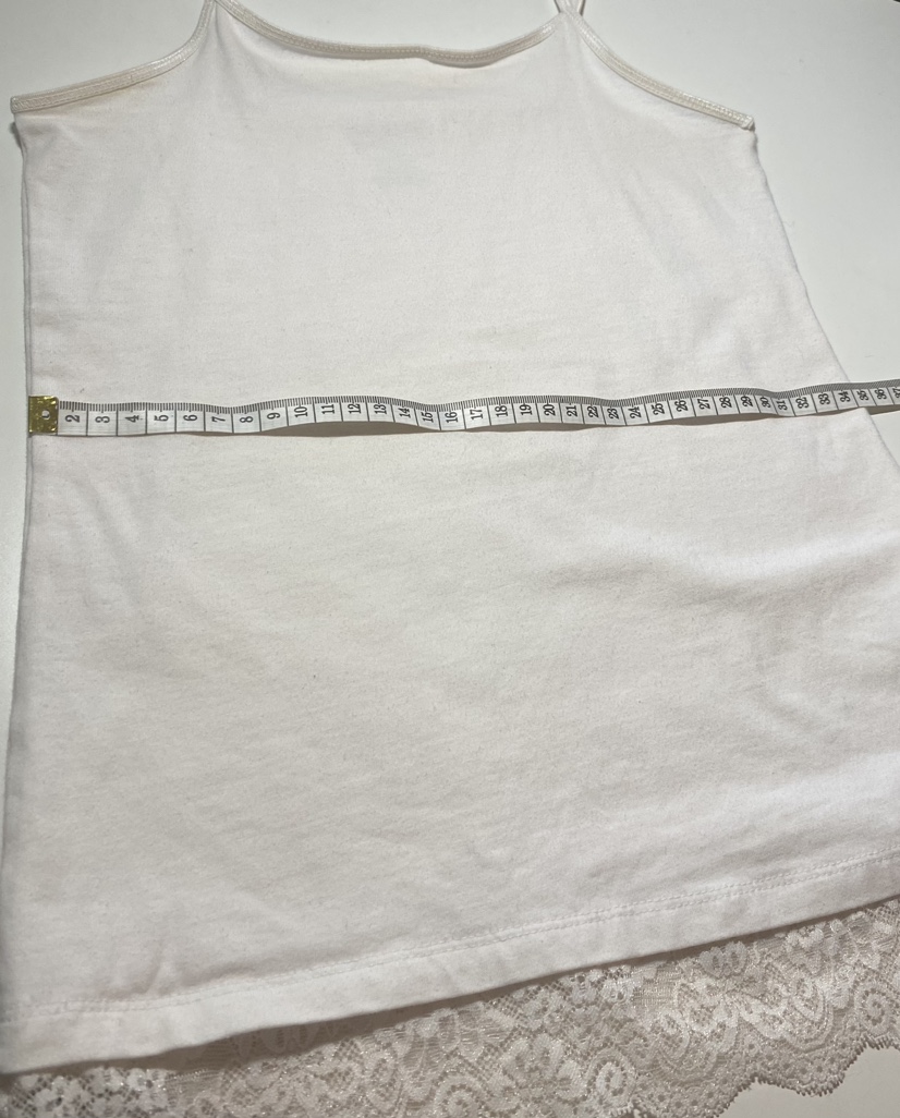 Set of two girls' size L camisole tank tops, white and pink image indicator(6)