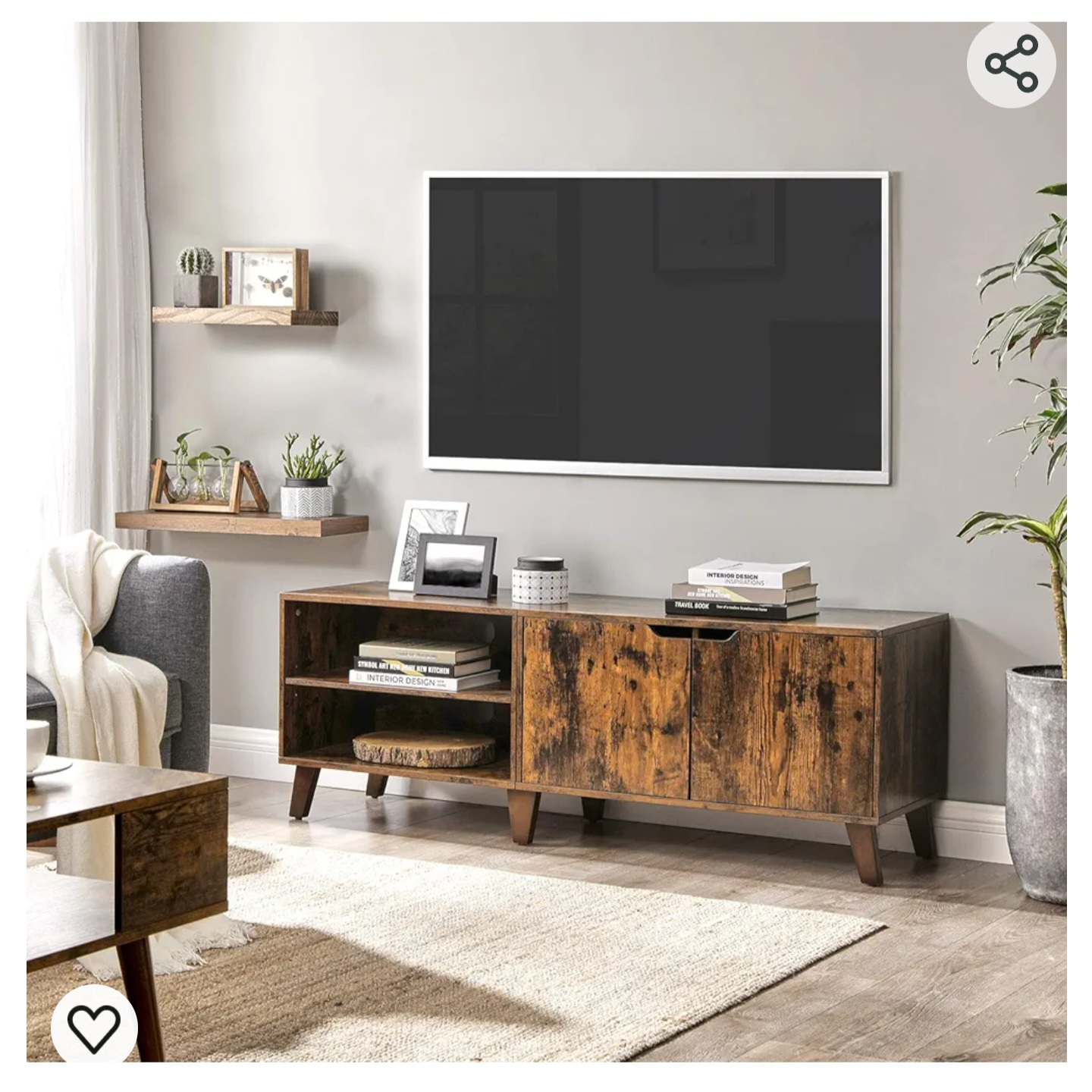 TV Stand, VASAGLE, upto 65 inch TV - photo 2