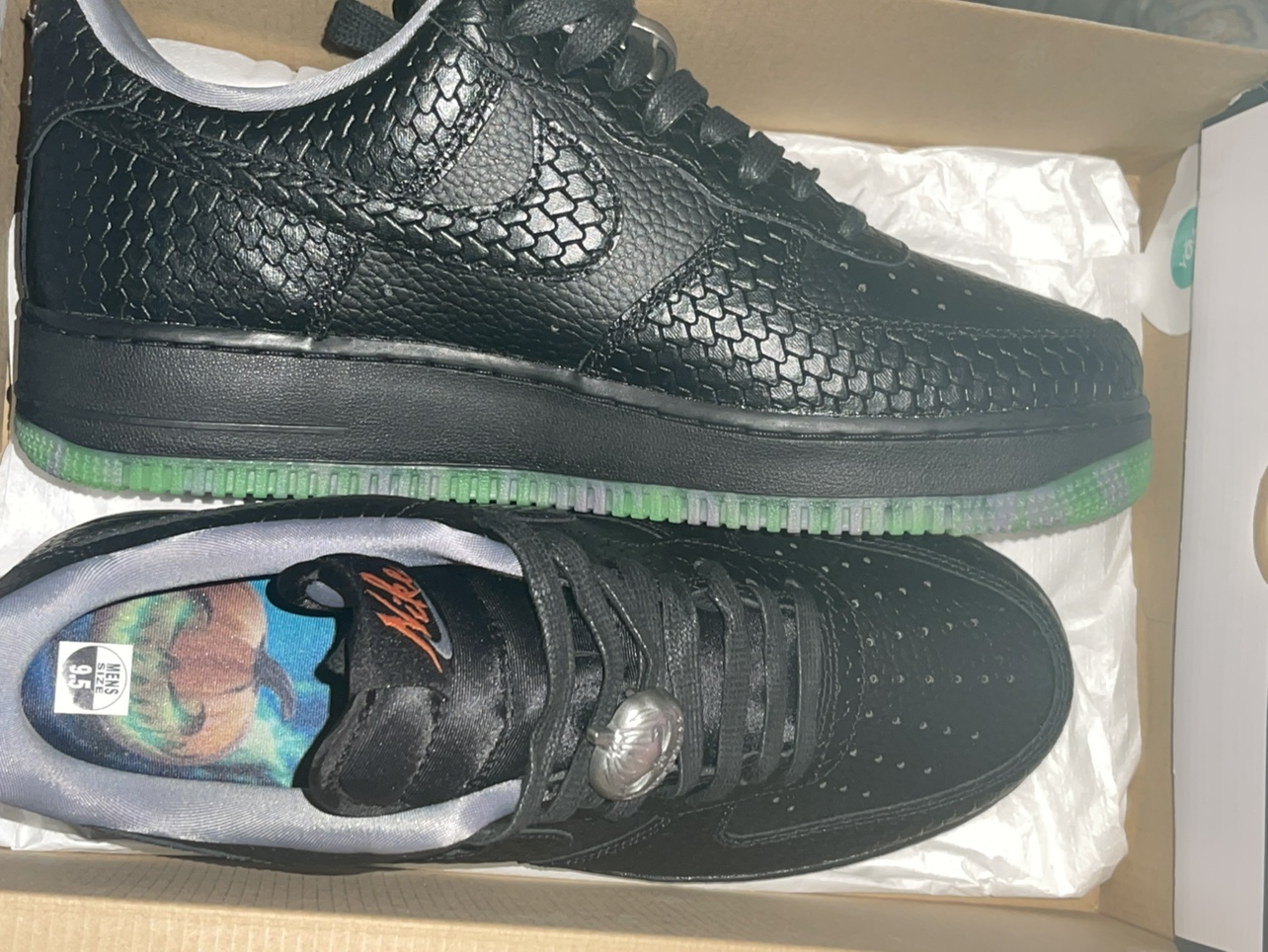 Air Force ones Halloween edition new size 9 1/2