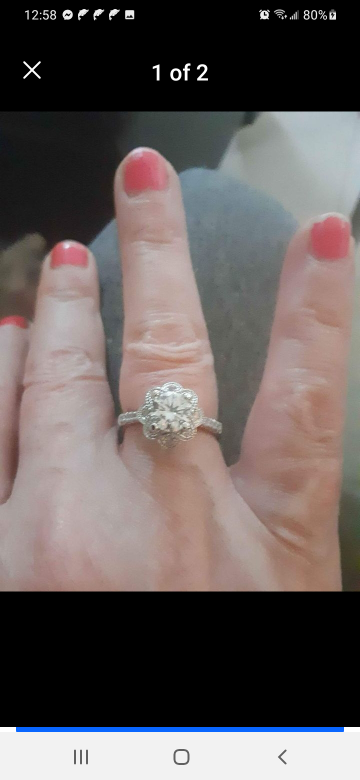 lady sterling silver ring
