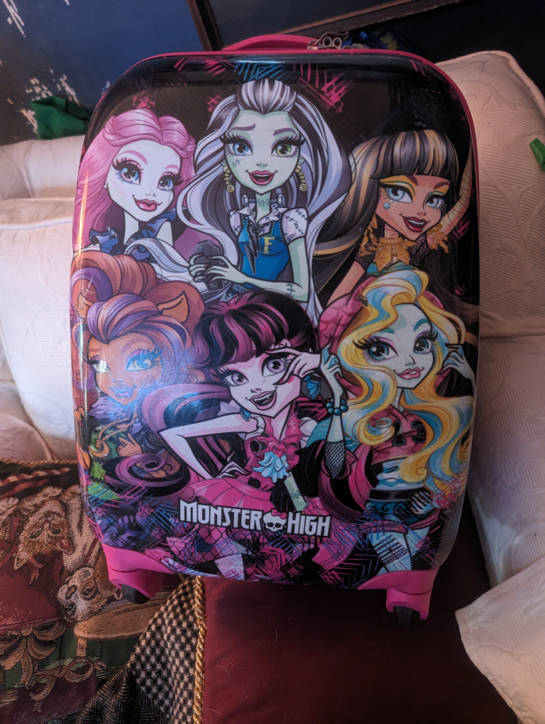 Monster high rolling suitcase thumbnail