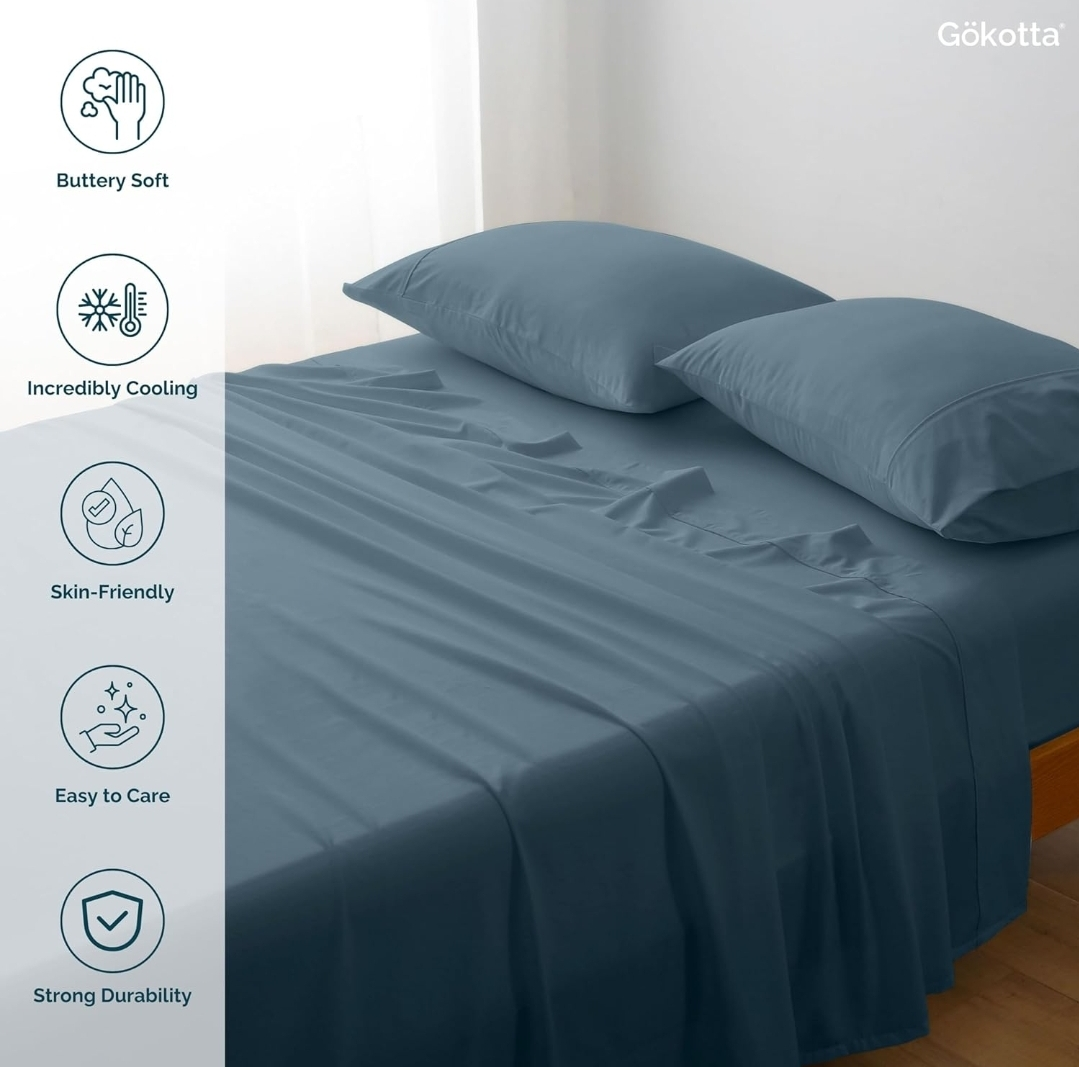 BRAND NEW Bamboo Sheets Queen bedding set. thumbnail