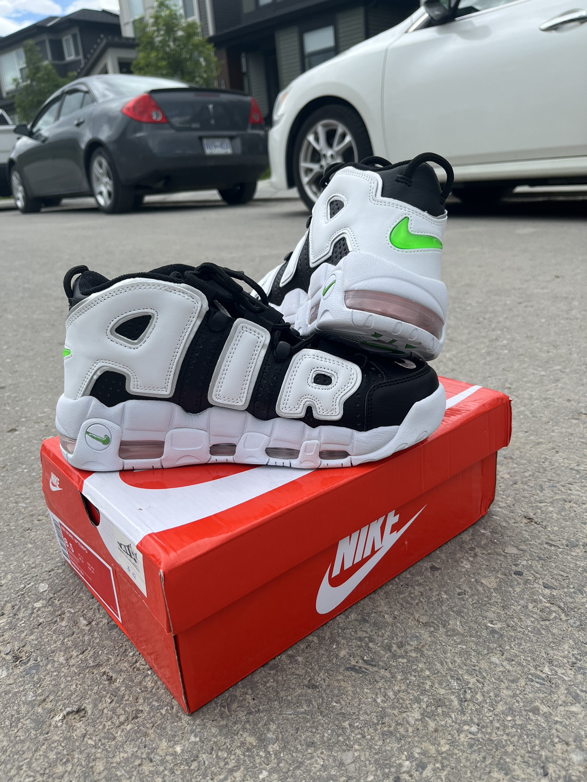 Nike Air More Uptempo ‘Black Green White’ - photo 4