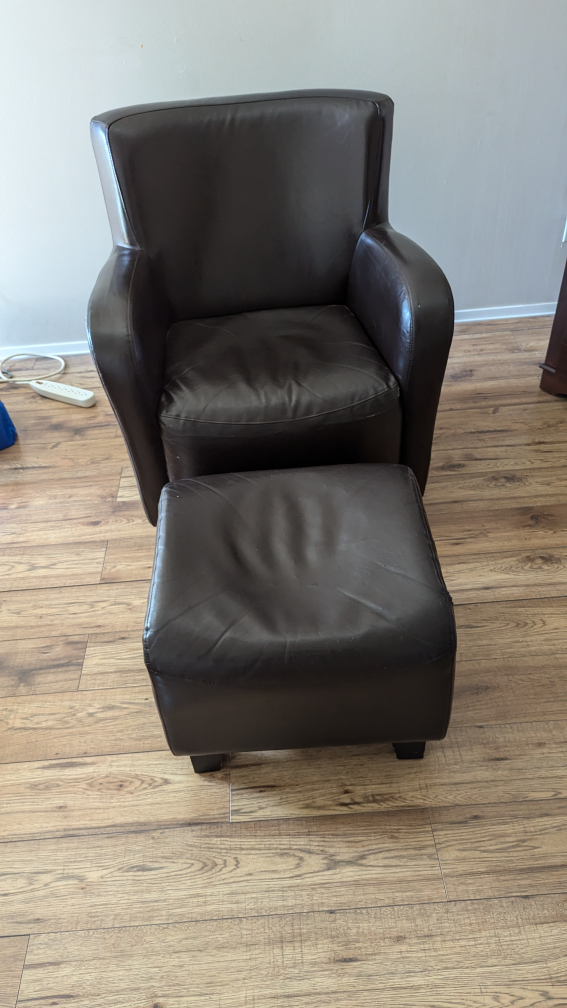 Chair and foot stool