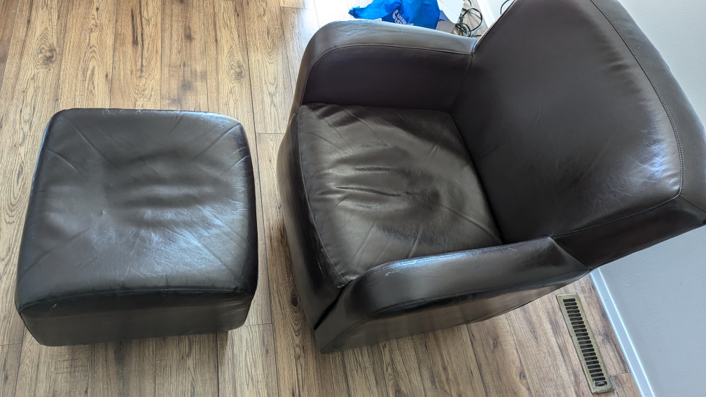Chair and foot stool - photo 4