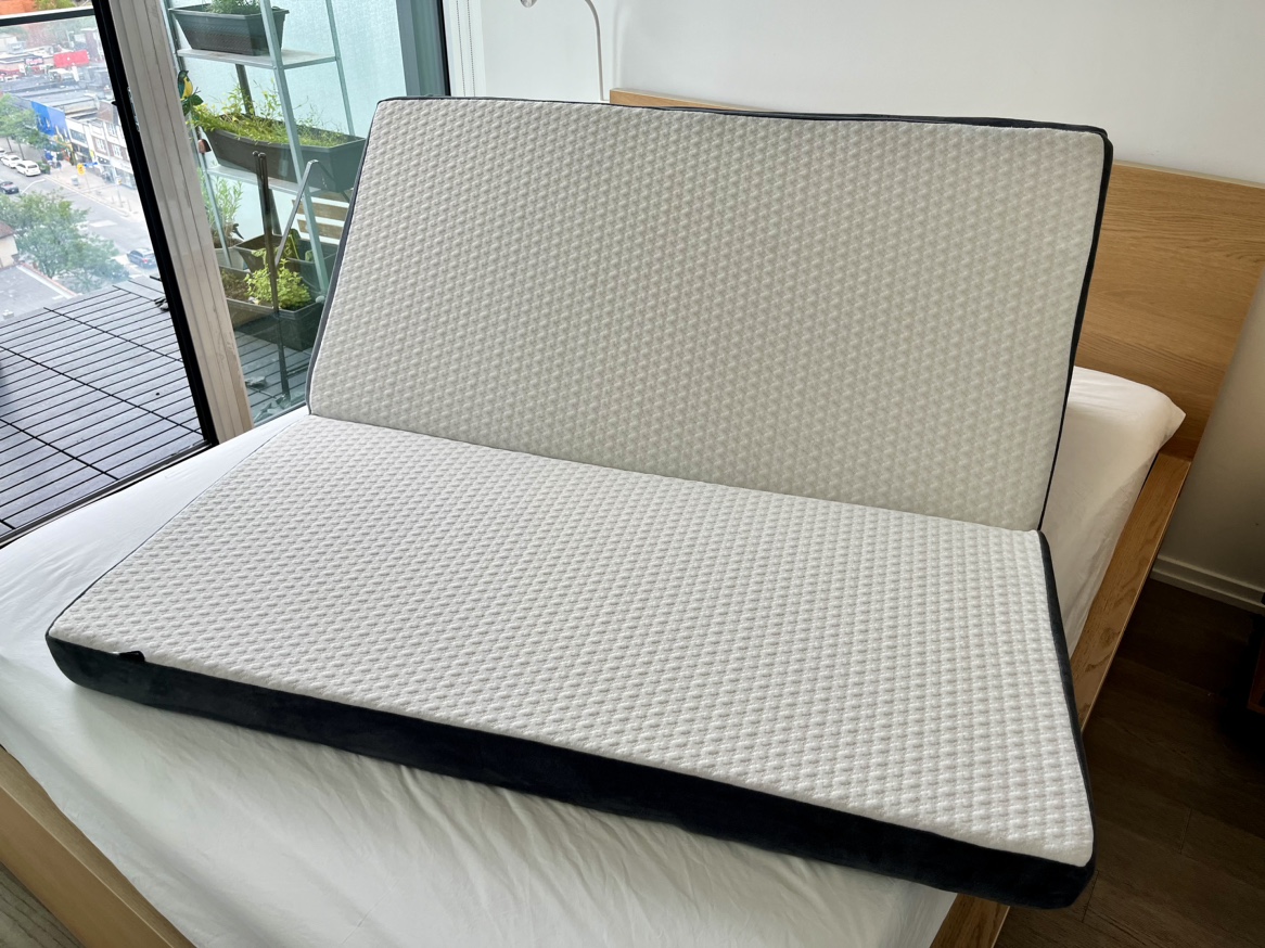 Foldable foam mattress with removable cover and non slip bottom