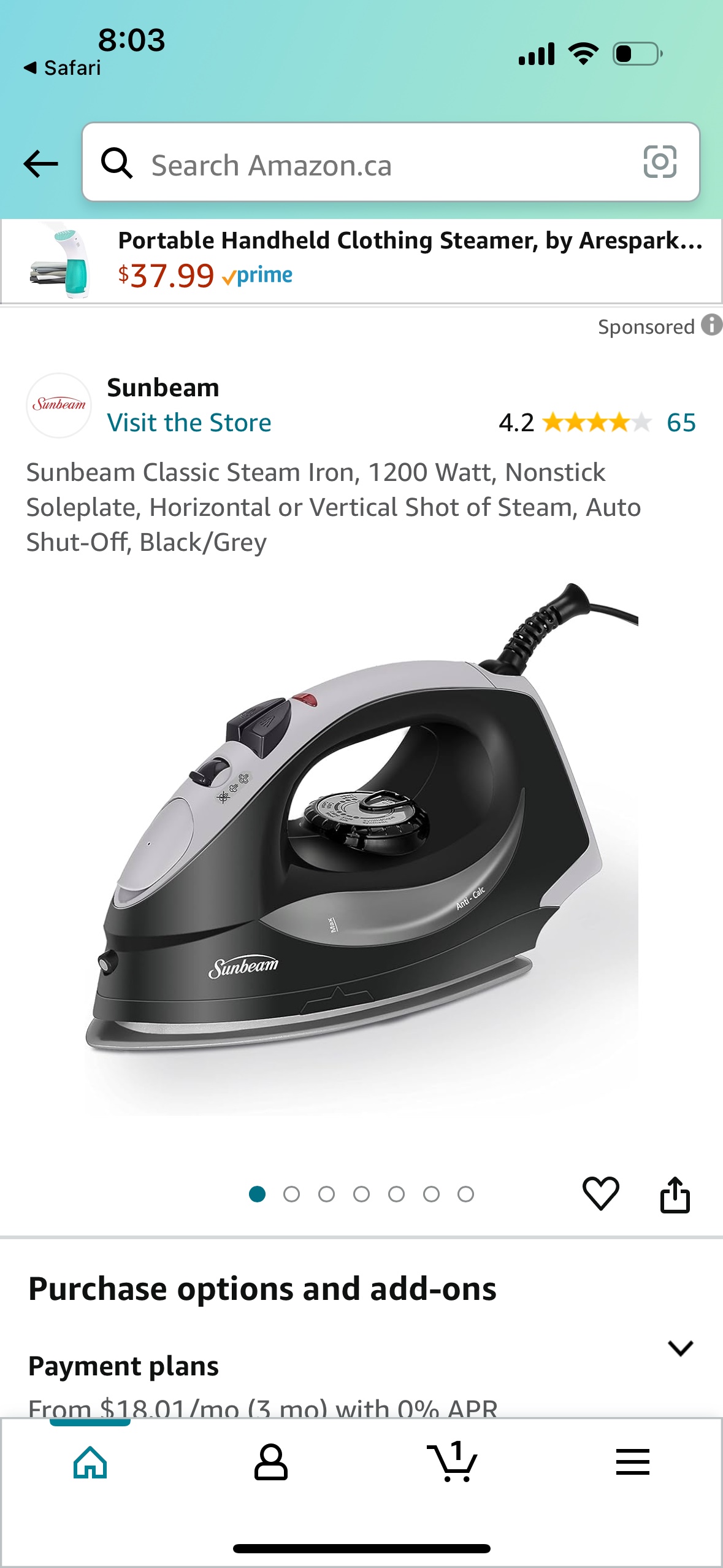 Sunbeam Iron - photo 2