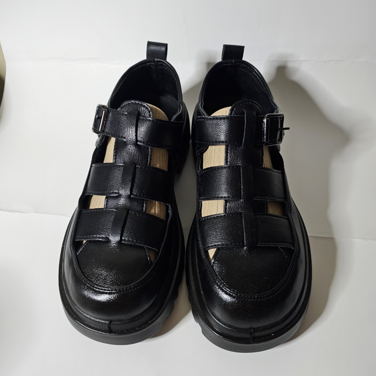 pleather sandals size 8 thumbnail