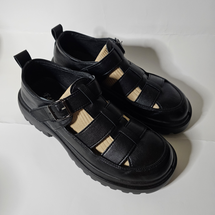 pleather sandals size 8 - photo 4