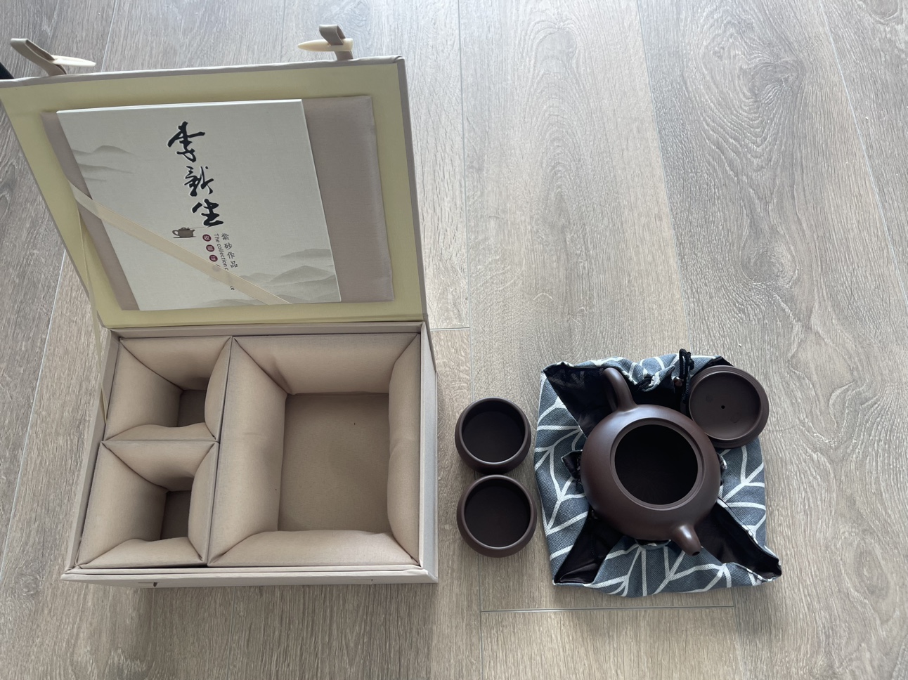 Fine purple clay teapot set - photo 3