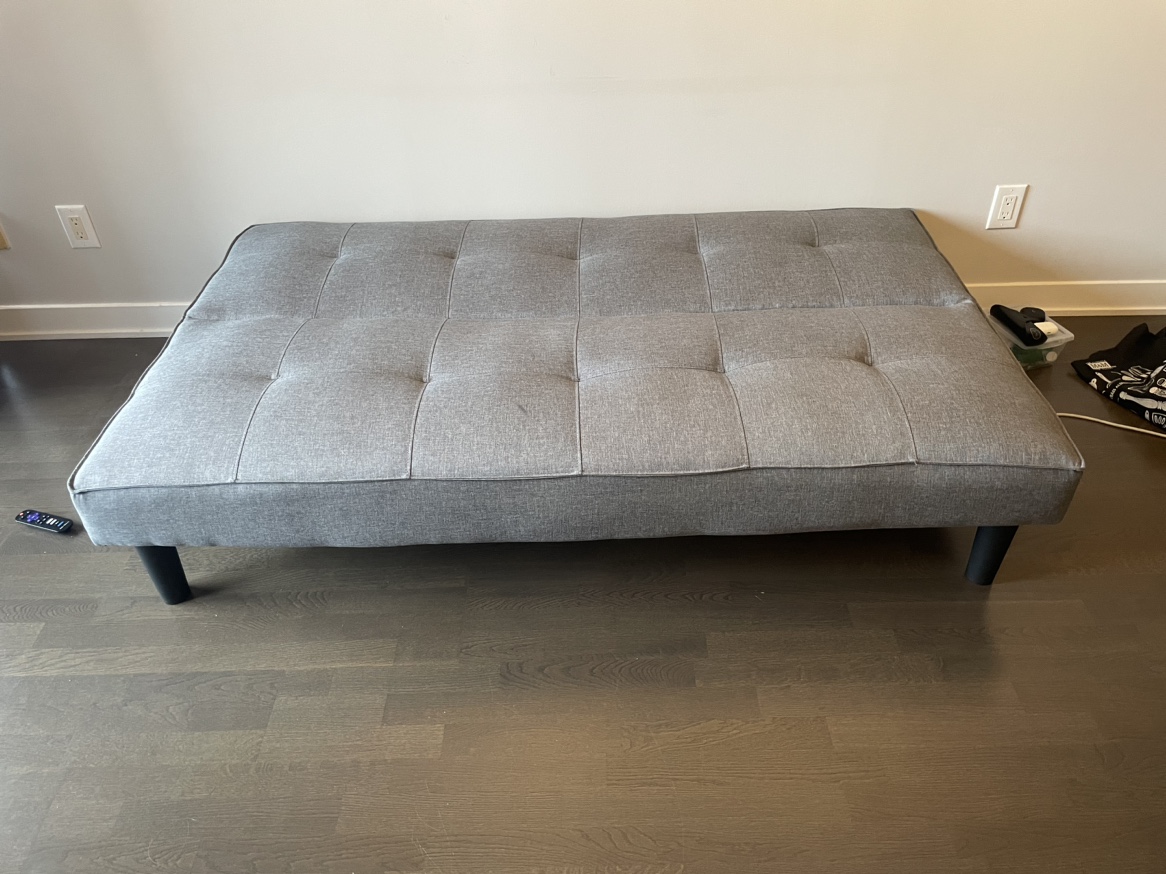 Grey Couch/Futon - photo 2