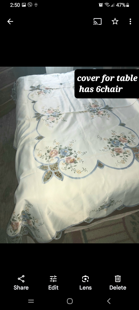 curtains and clothes for table