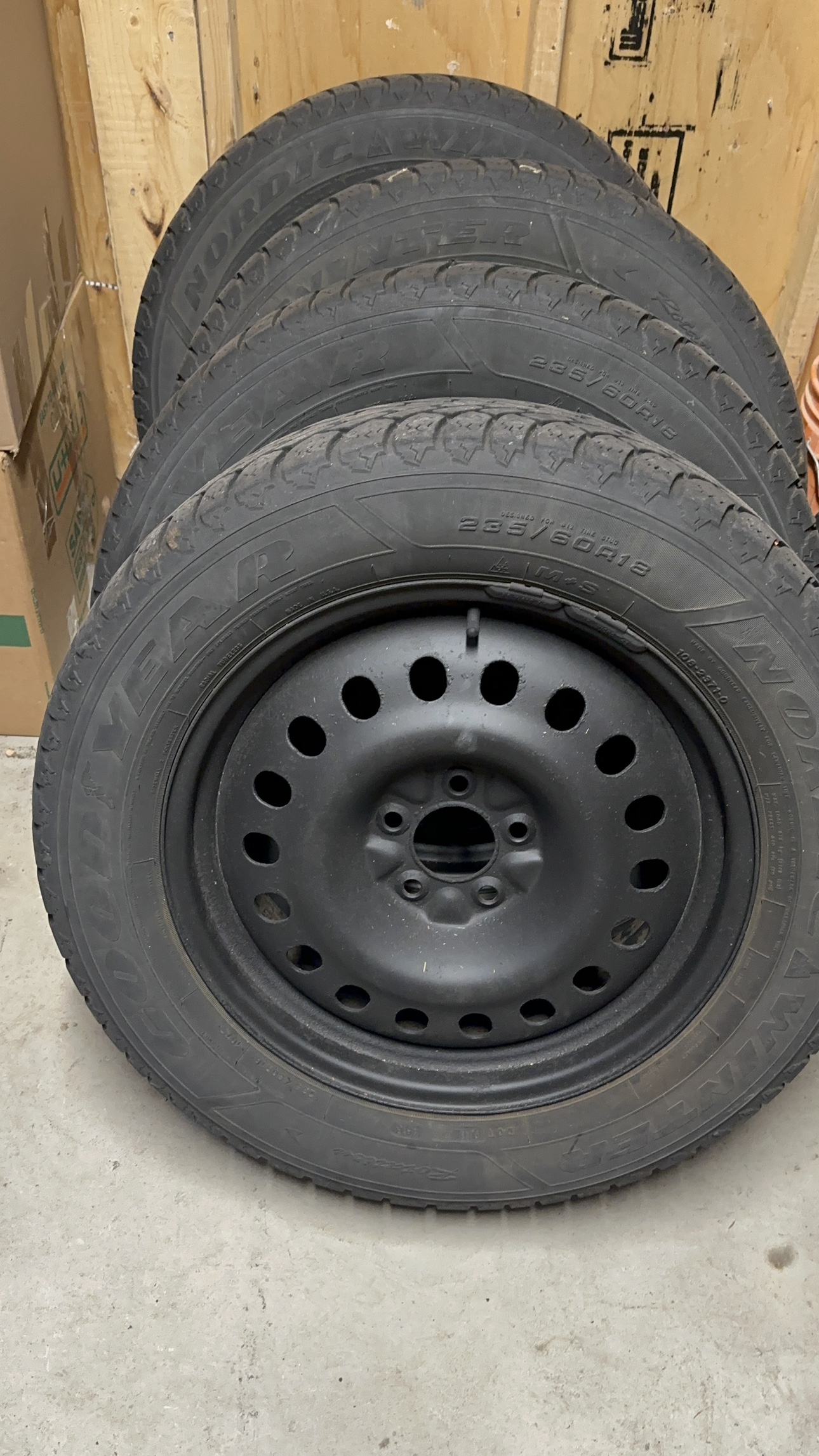 Winter Tires and Rims - 235/60 R18 - 5x114.3 - photo 2