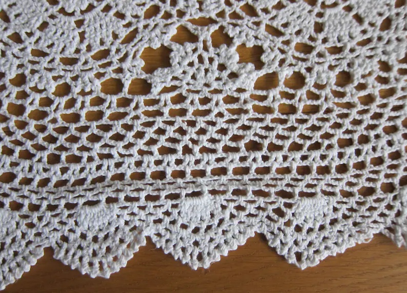 Oval lovely & beautiful 100% cotton crochet doilies - photo 5