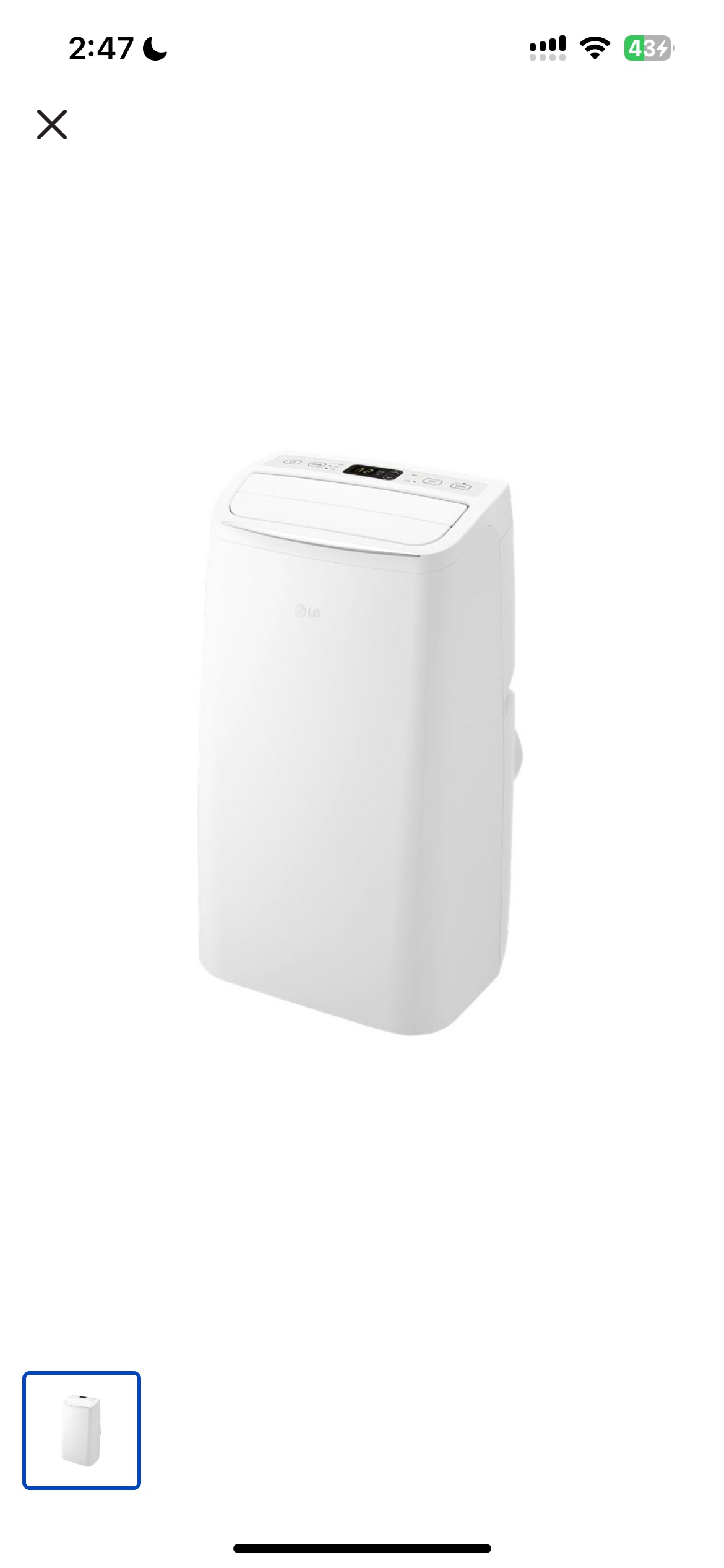 LG portable air con