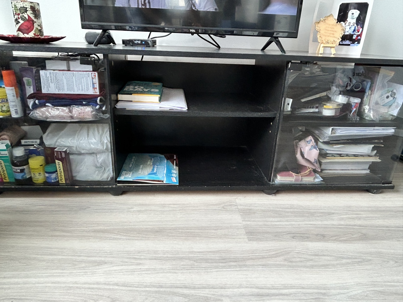 Tv bench with storage
