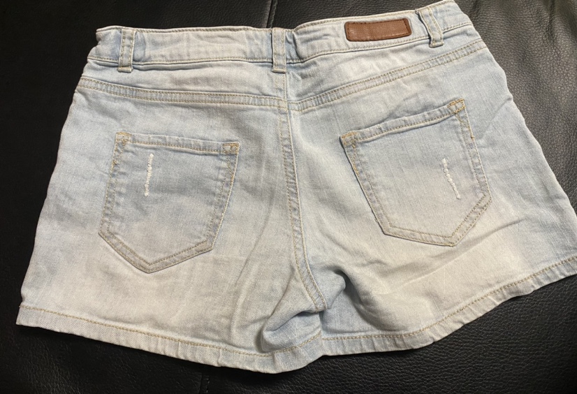 Zara girls shorts denim with embroidery image indicator(2)