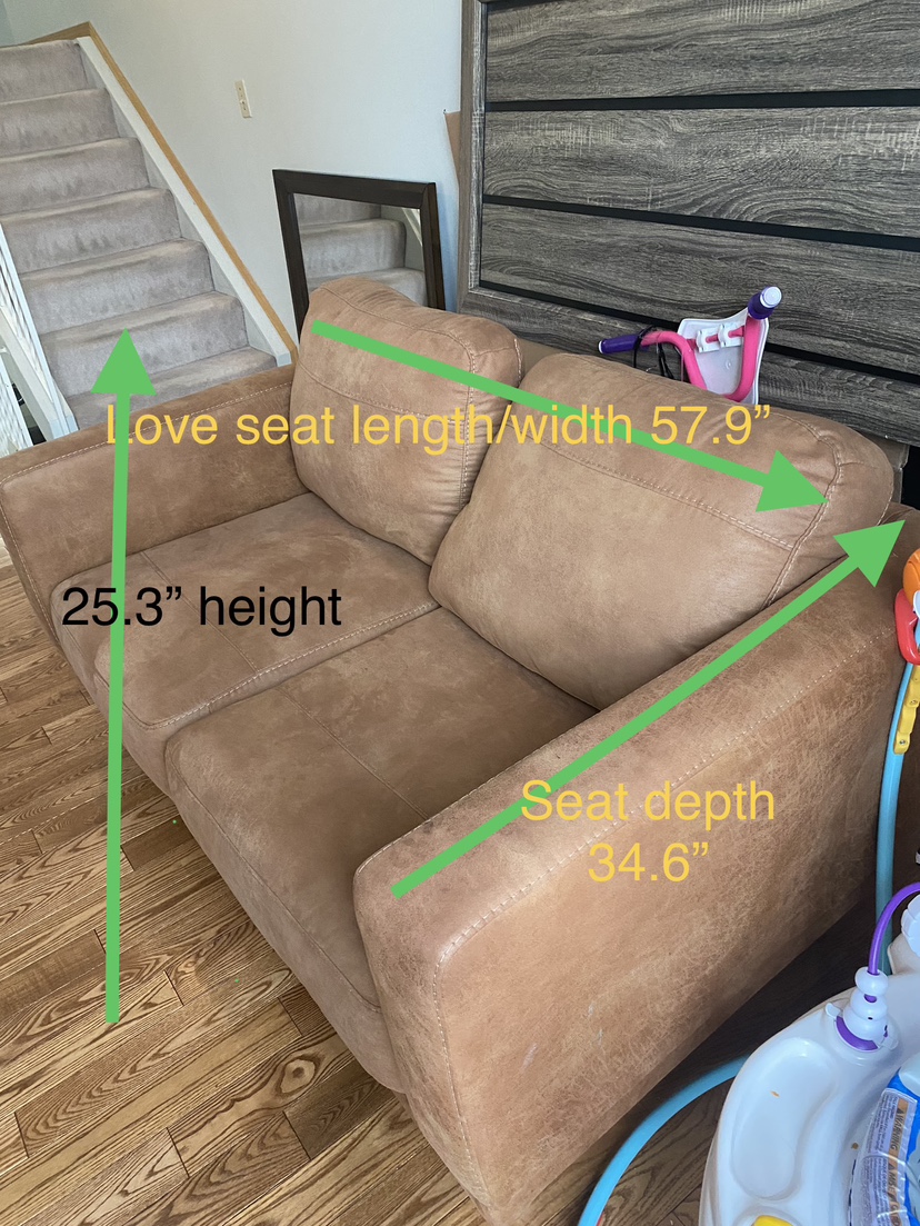 Sofa with love seat