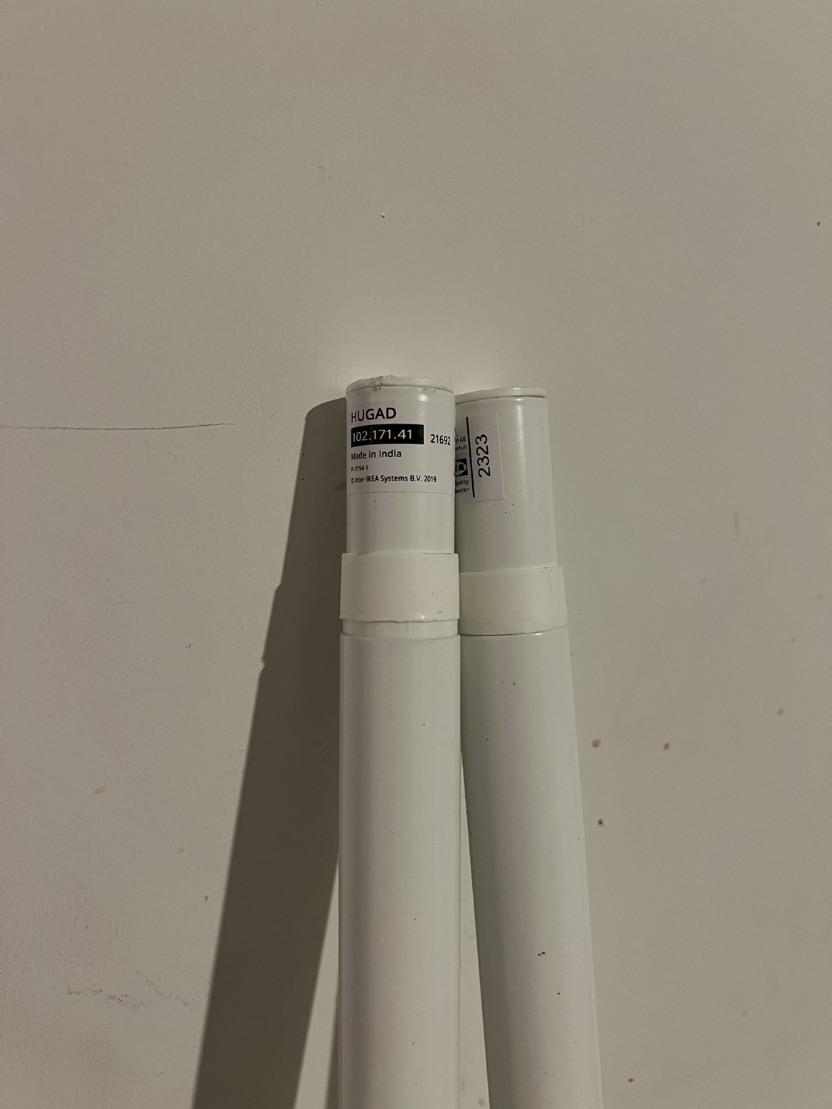 Ikea curtain rod 2 white / 1 black - photo 3