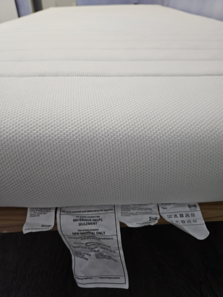 IKEA Meistervik Foam Mattress Twin White 5" height - photo 2