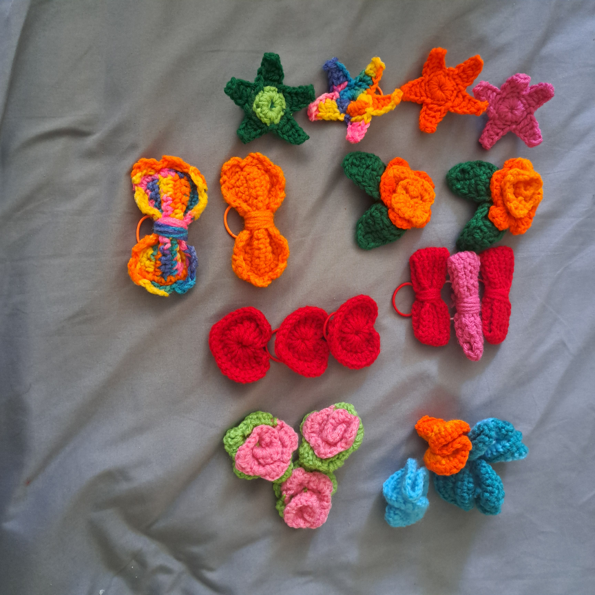 Handmade Crochet bow for hair