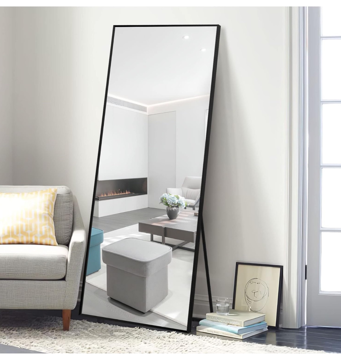 Mirror Full Length, Aluminum Alloy Thin Frame