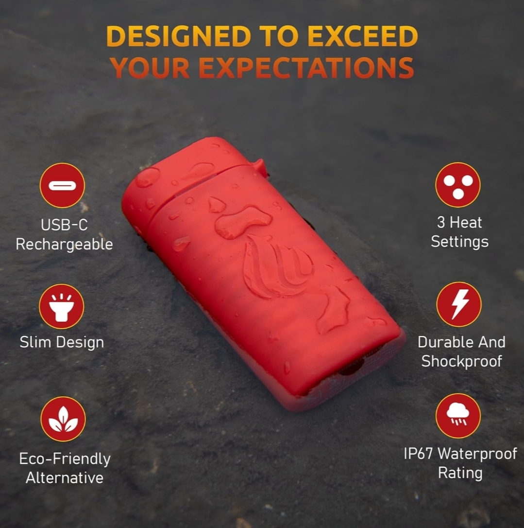 Rechargeable Hand Warmer IP67 Rated Waterproof Portable image indicator(6)