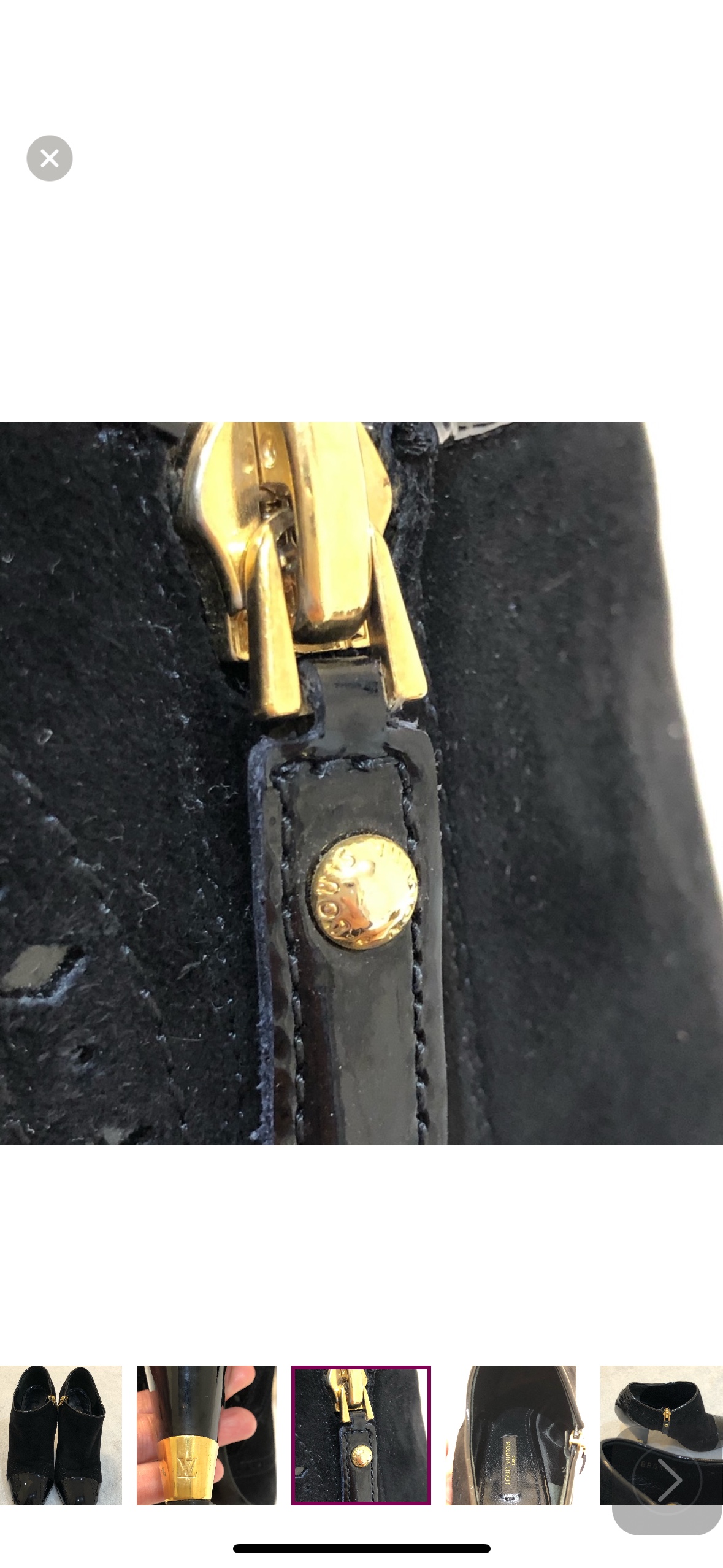 Louis Vuitton suede ankle bootie image indicator(4)