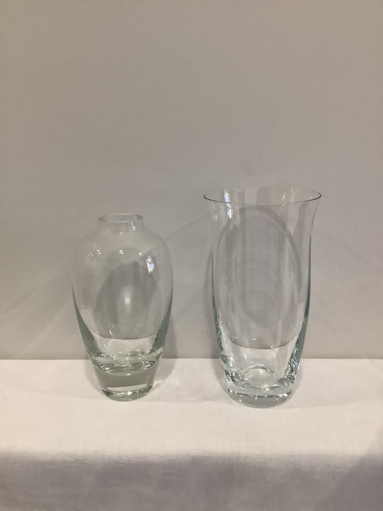 ❤️ Clear Crystal Vases, $10 each or take both $15 thumbnail