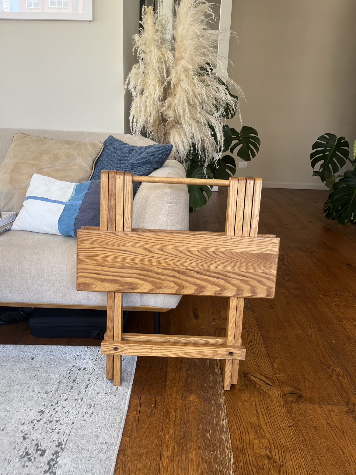Foldable Solid Wood Tables (2 — $45 each or both $70) - photo 4