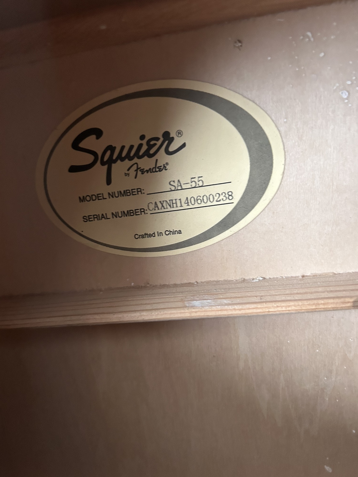Squier fender acoustic guitar SA-55 - photo 2