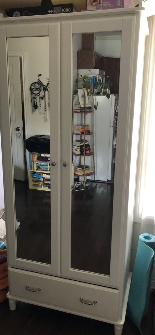 IKEA tyssedal wardrobe with a mirror